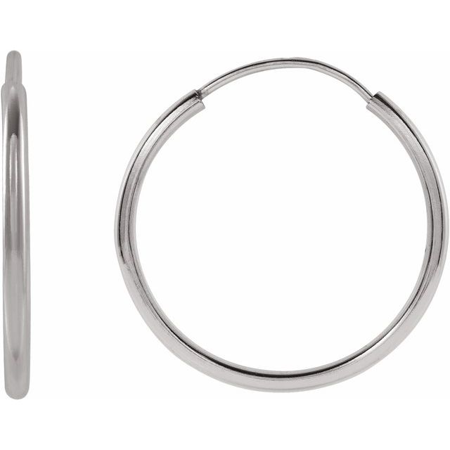 Flexible Endless Tube Hoop Earrings