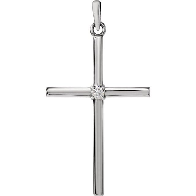 Birthstone Cross Pendant