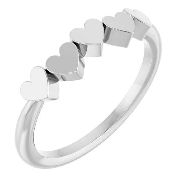 Family Hearts Ring