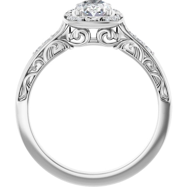 Sculptural Engagement Ring