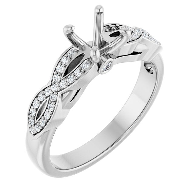 Infinity-Inspired Engagement Ring