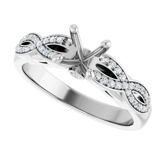 Infinity-Inspired Engagement Ring