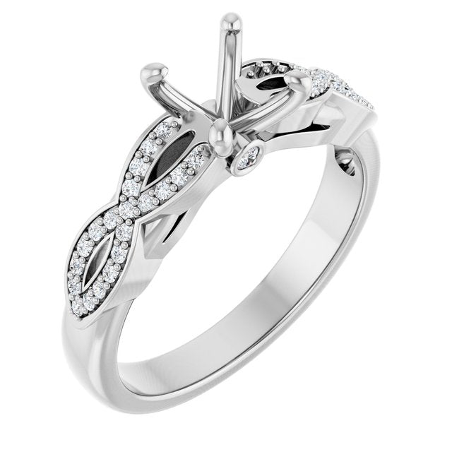 Infinity-Inspired Engagement Ring