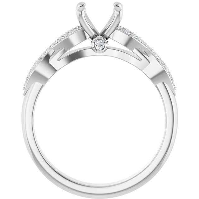 Infinity-Inspired Engagement Ring