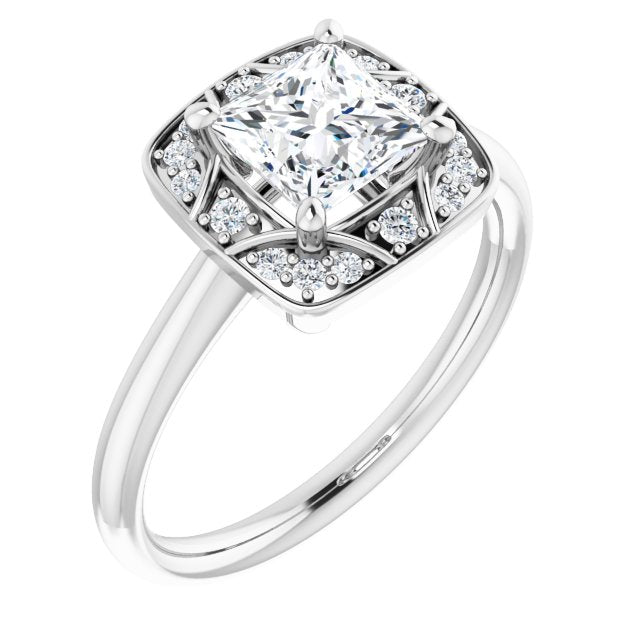 Vintage-Inspired Halo-Style Engagement Ring