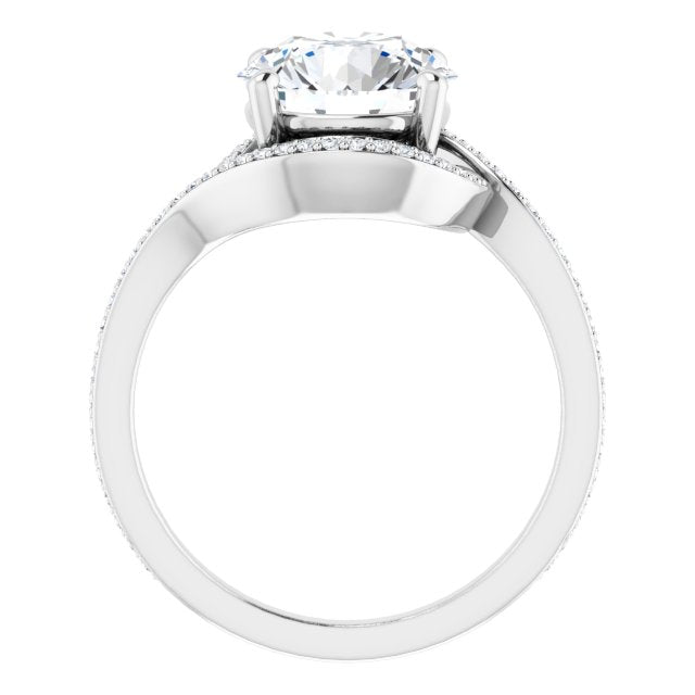 Bypass Halo-Style Engagement Ring