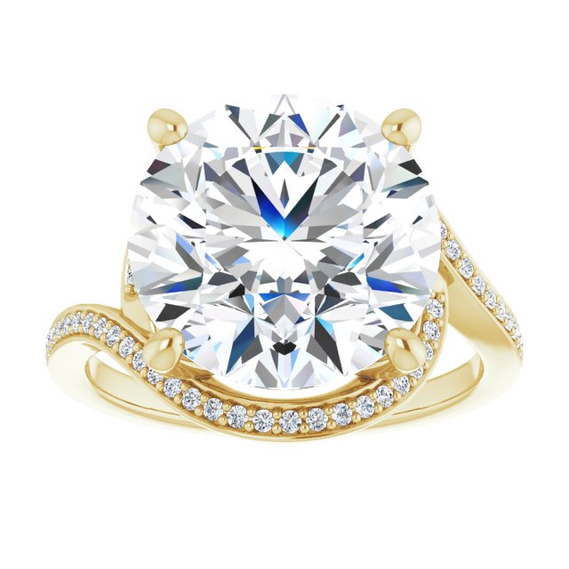 Bypass Halo-Style Engagement Ring