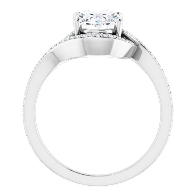 Bypass Halo-Style Engagement Ring