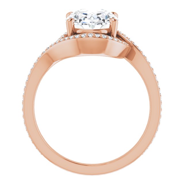 Bypass Halo-Style Engagement Ring