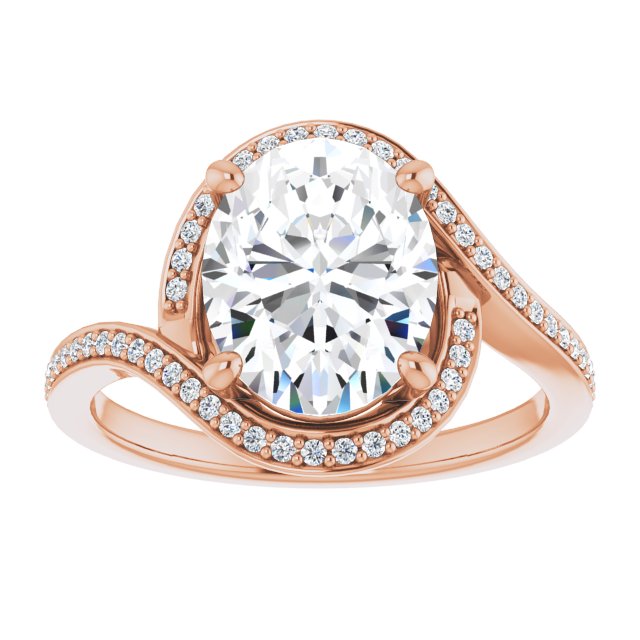 Bypass Halo-Style Engagement Ring