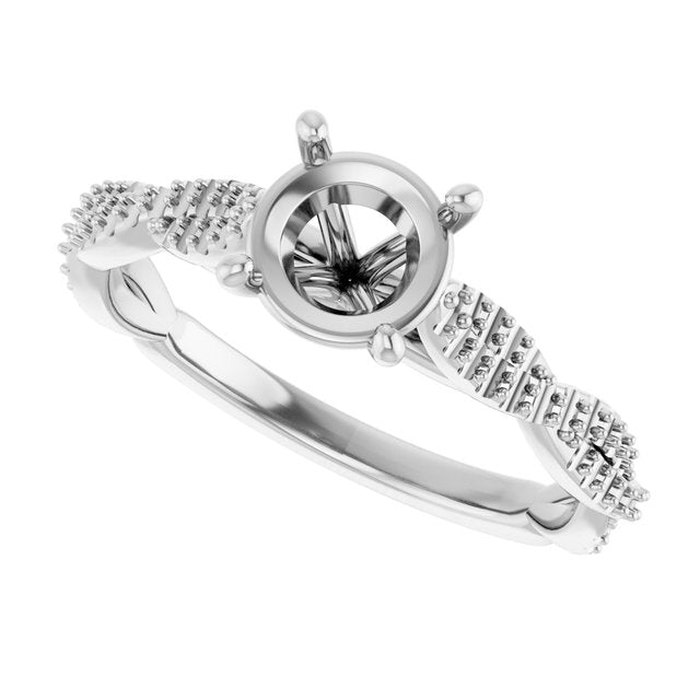 Infinity-Inspired Engagement Ring