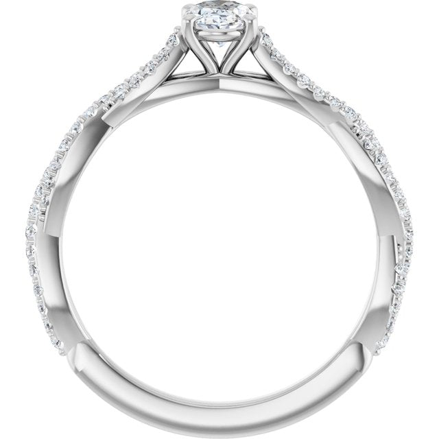 Infinity-Inspired Engagement Ring