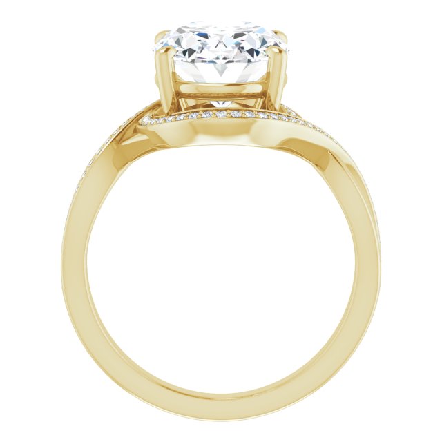 Bypass Halo-Style Engagement Ring