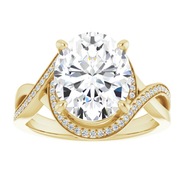 Bypass Halo-Style Engagement Ring