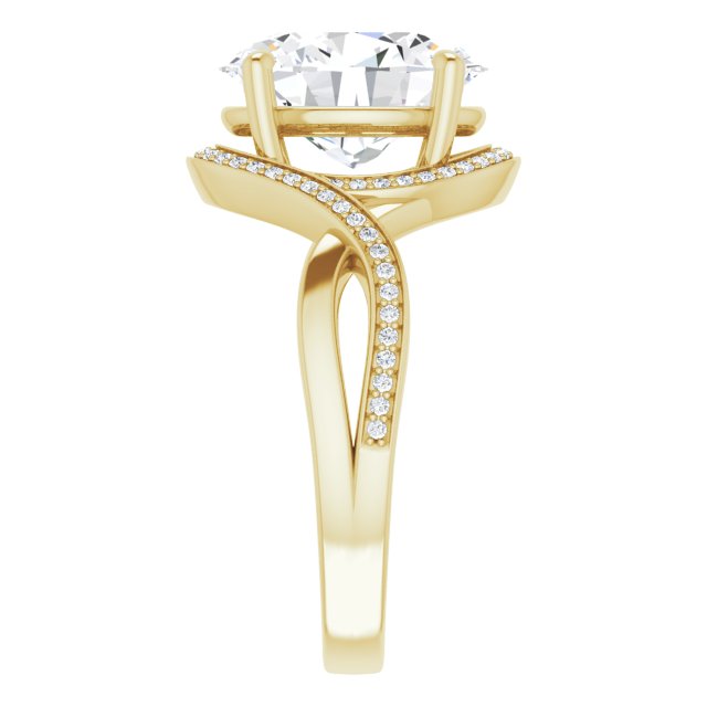 Bypass Halo-Style Engagement Ring