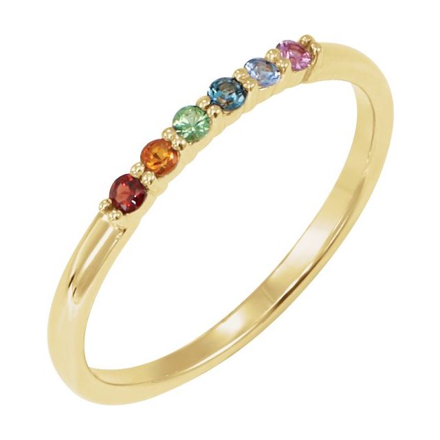 Accented Stackable Ring