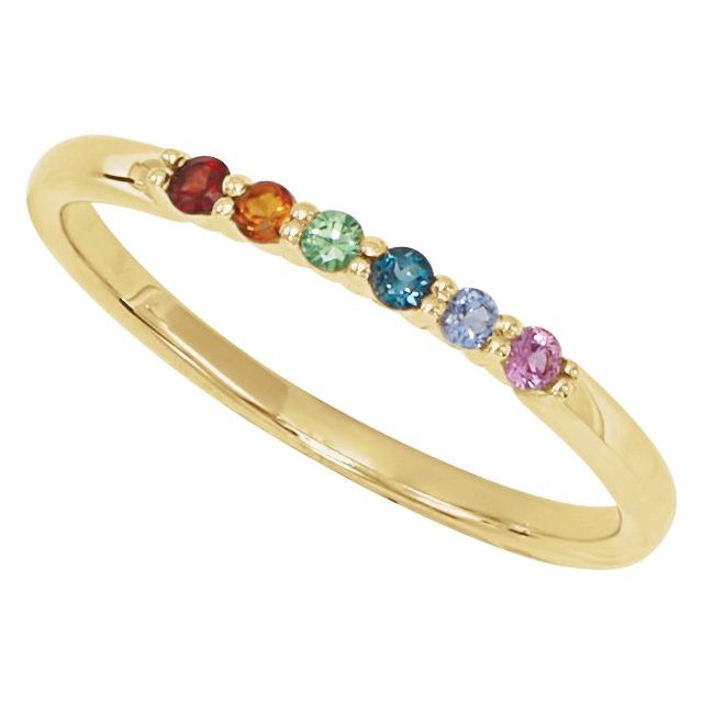 Accented Stackable Ring