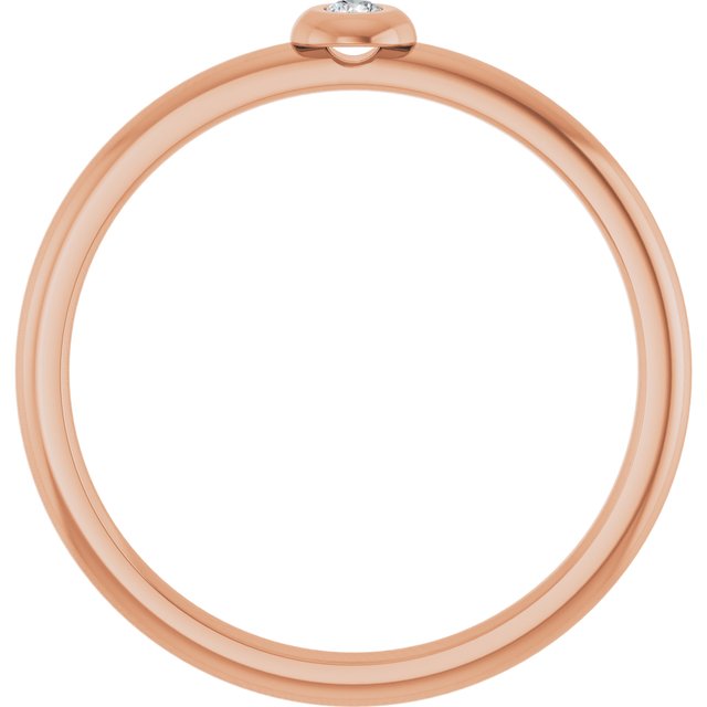 Stackable Bezel-Set Ring