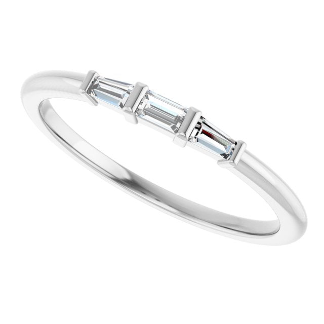 Three-Stone Stackable Ring