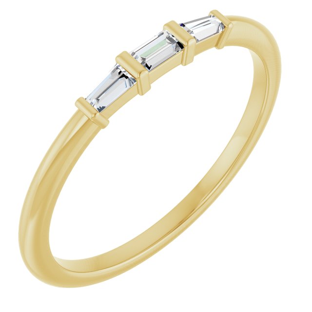 Three-Stone Stackable Ring