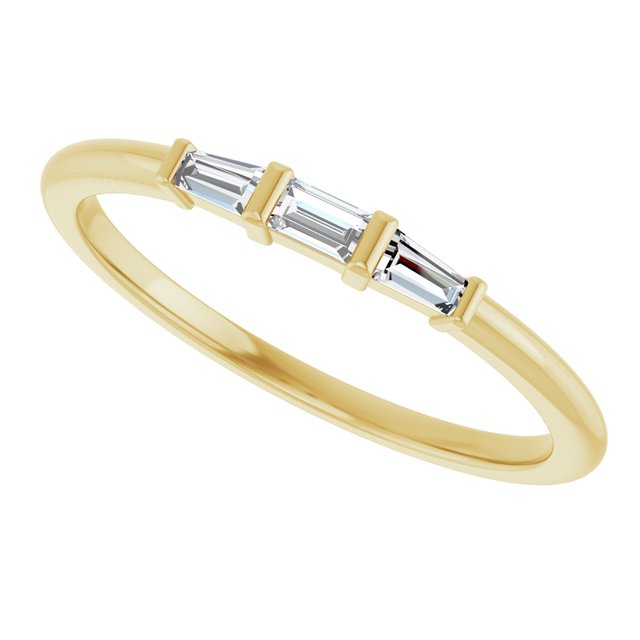 Three-Stone Stackable Ring