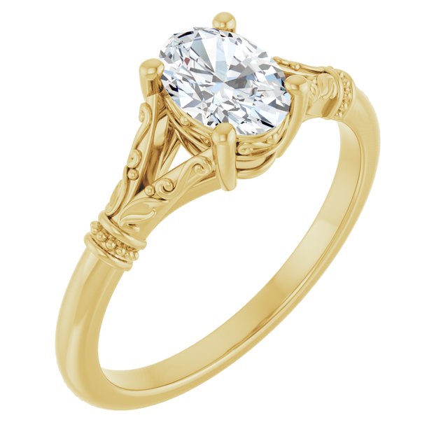 Split Shank Engagement Ring