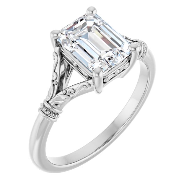 Split Shank Engagement Ring