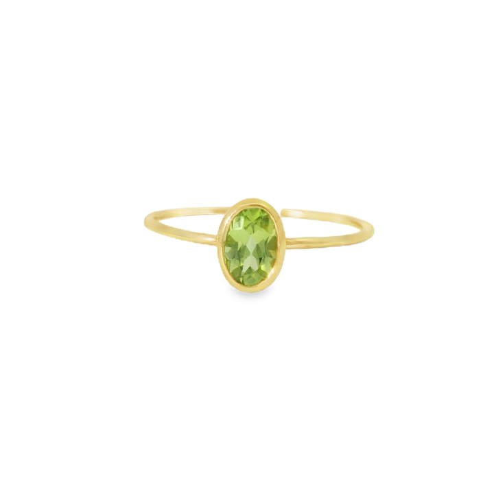 14KY Gold Peridot Ring