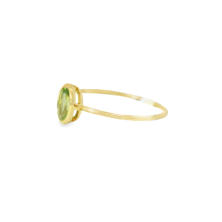 14KY Gold Peridot Ring