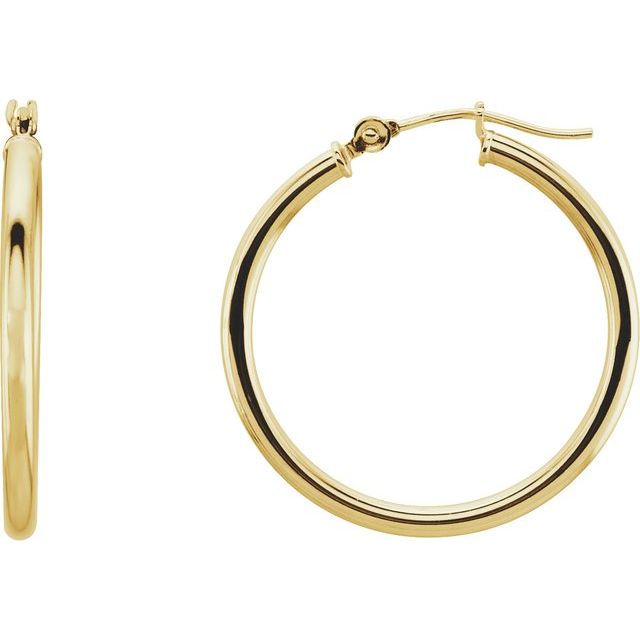 Tube Hoop Earrings