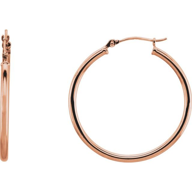 Tube Hoop Earrings