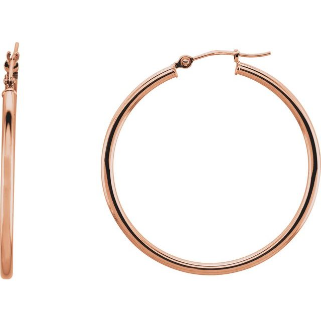 Tube Hoop Earrings