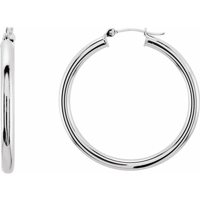 Tube Hoop Earrings