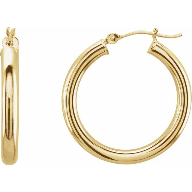 Tube Hoop Earrings