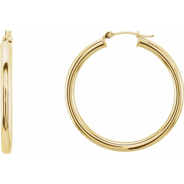 Tube Hoop Earrings