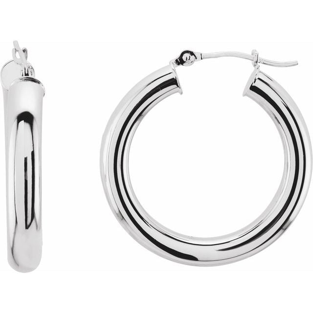 Tube Hoop Earrings