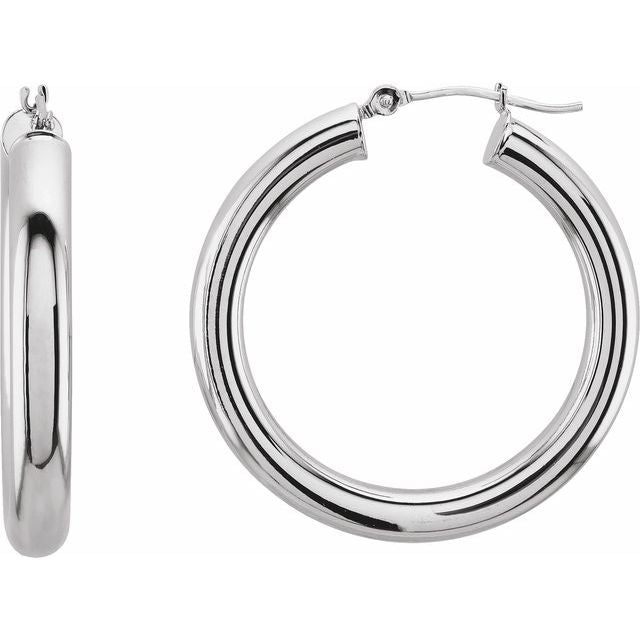 Tube Hoop Earrings