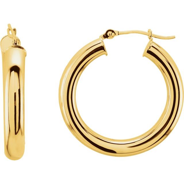 Tube Hoop Earrings