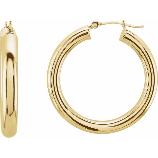 Tube Hoop Earrings