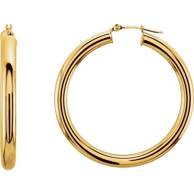 Tube Hoop Earrings