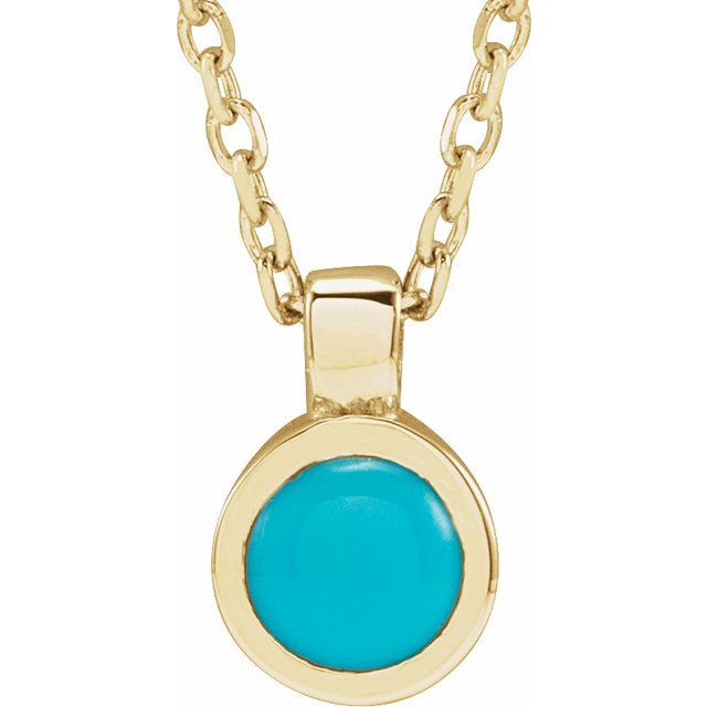 Bezel-Set  Necklace or Pendant