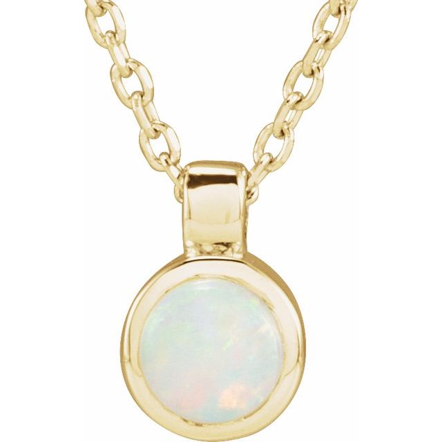 Bezel-Set  Necklace or Pendant