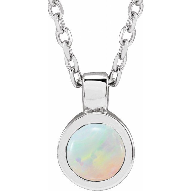 Bezel-Set  Necklace or Pendant