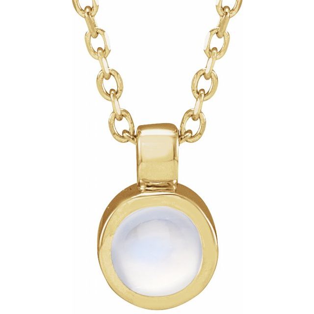 Bezel-Set  Necklace or Pendant