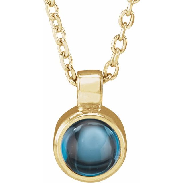 Bezel-Set  Necklace or Pendant