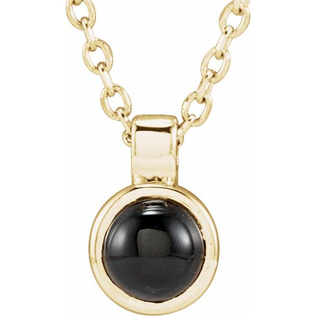 Bezel-Set  Necklace or Pendant