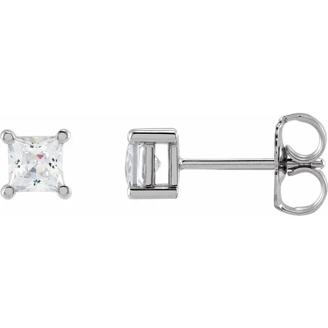 Lab Diamond Earrings 1/2 Carat 14kw