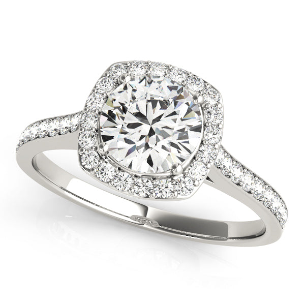 Halo Diamond Engagement Ring