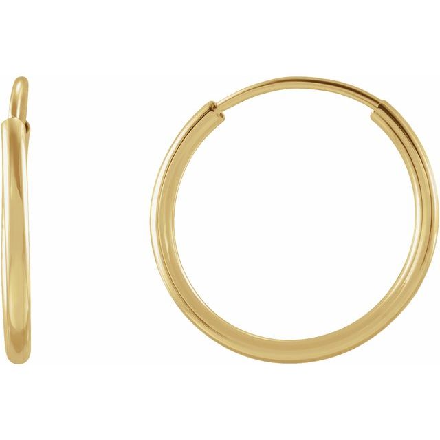 Flexible Endless Tube Hoop Earrings