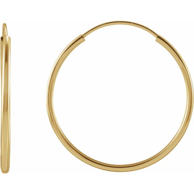 Flexible Endless Tube Hoop Earrings